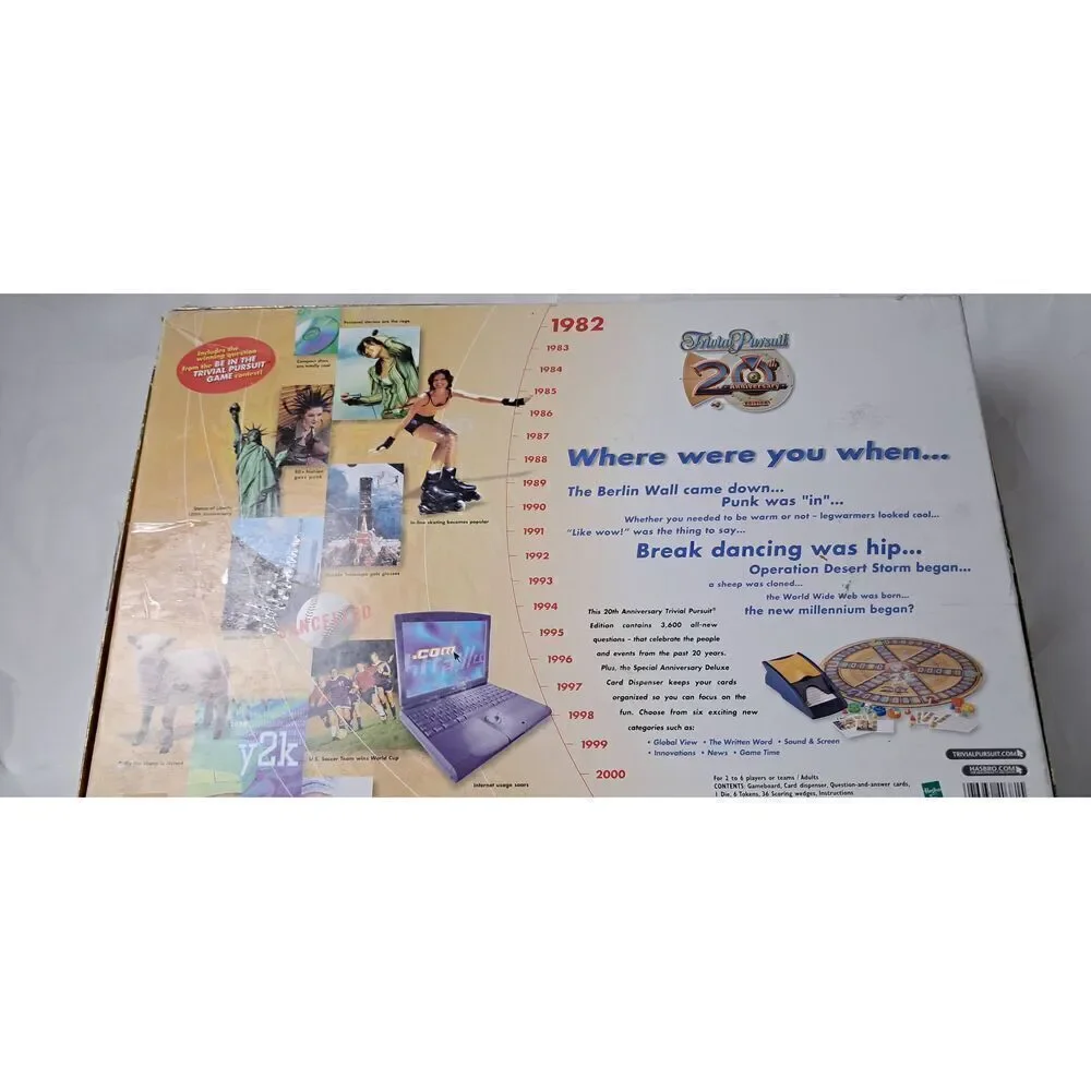 Trivial Pursuit TRIVIA GAME 20th Anniversary Edition PREOWNED